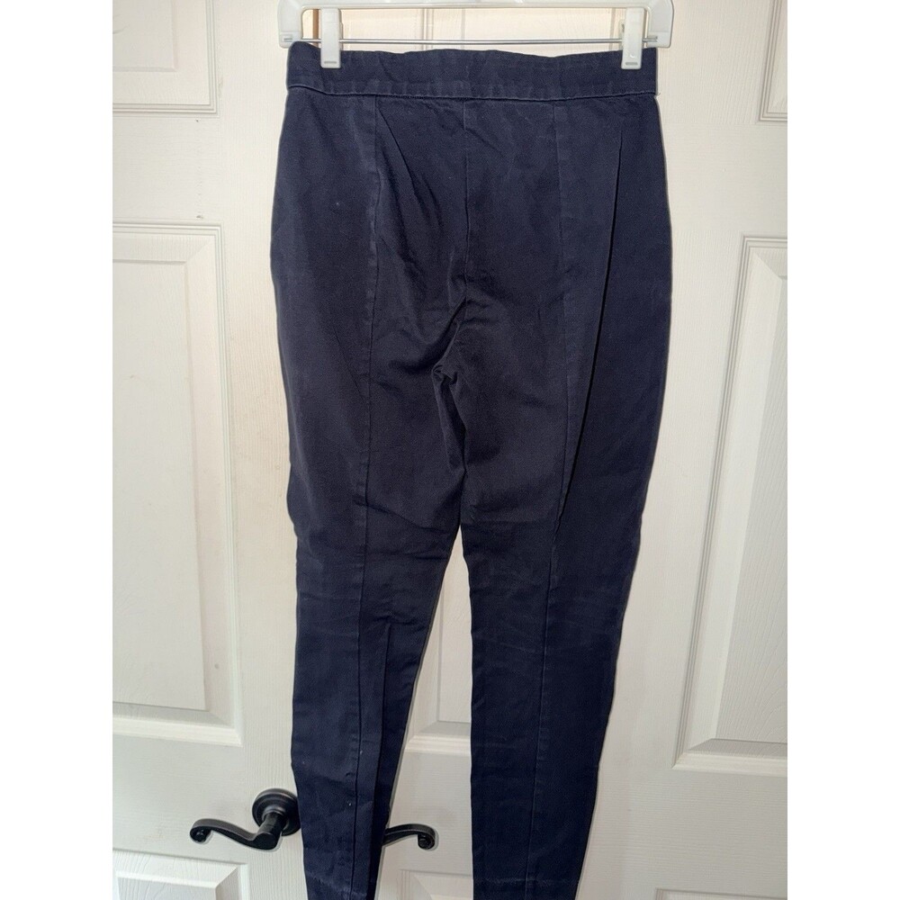 Everlane The Kick Ankle Pants Womens Sz 2 Black Cotton Side Zip Stretch Mid Rise - Picture 4 of 8